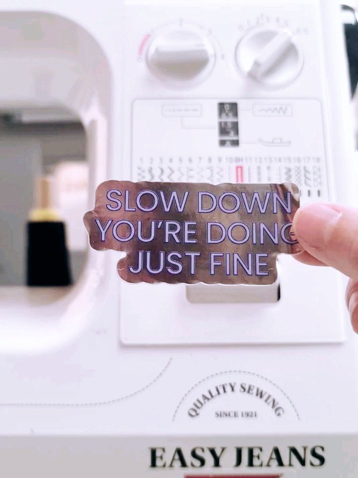 This lovely sticker I bought a couple of days ago, just made me realize that I am doing fine and I can also slow down a bit and enjoy the good season βοΈ
Small businesses require many hours of work to be maintained and to grow, but small businessβ owners need some time for self-care too. π«π€
So I have decided to close for new orders, for the moment, and take quality time to evade the one I already have on the fire π₯
Love
V.
#circularatelieramager