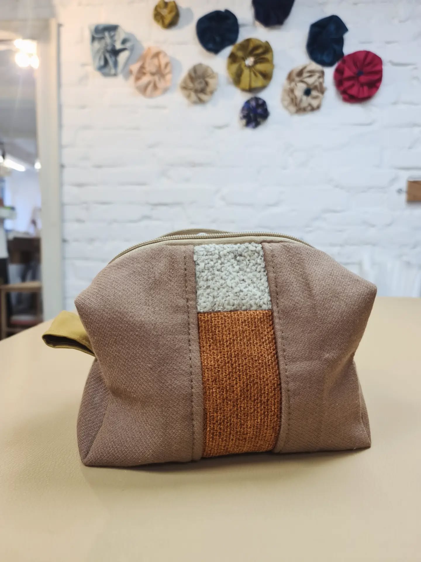 ♻️ Here a great example about how we can reuse even the smallest fabric sample lying in hour house 🤩

💡This super cute #pouch is made in fact from some #fabric samples and leftovers Ambra had: the brown part is the fabric that we cutted from a pair of too long trousers and the samples come from BoConcept catalogue. 

✨ ️ With a bit of planning and mixmatching they turn out to be a nice color palette together and perfect to make something unique!

🍋 In the lyining inside I have reuse some lemon printed shower curtain that give a fun touch to it  :) 

#circularatelieramager #diyideas
